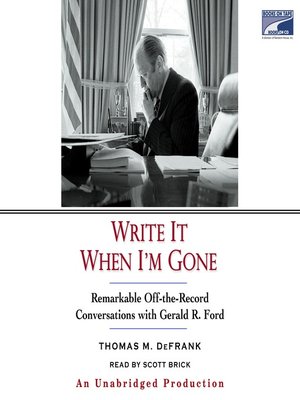 cover image of Write It When I'm Gone